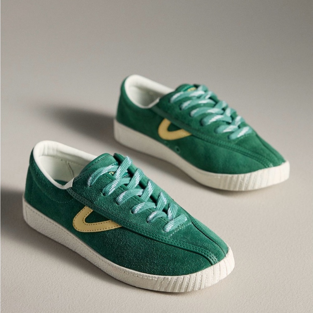 Tretorn Green Suede Exclusive Nylite Sneakers Size 9 NWT - Picture 5 of 6